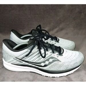 Sausony Ride 13 Running Shoes Mens Size 13 Gray Black Athletic Sneakers